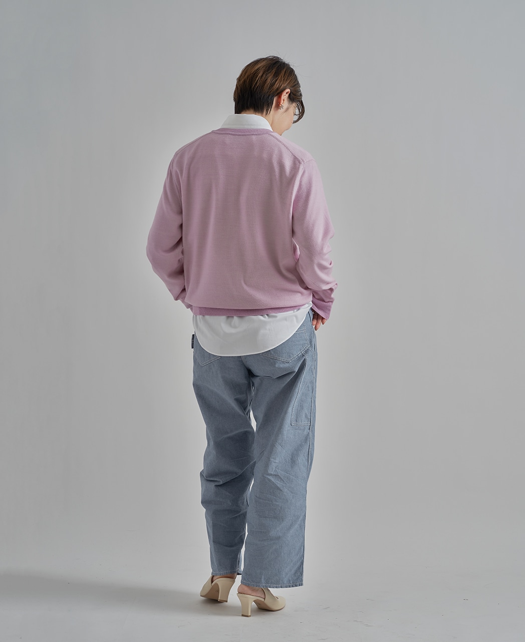 セーター/ボタニカルダイ / 牡丹