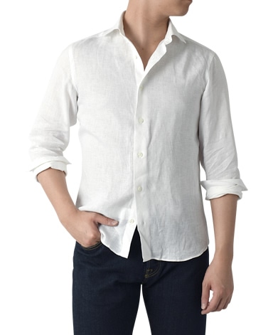 リネンシャツ(37(S) ブルー系): メンズ | メーカーズシャツ鎌倉 公式 