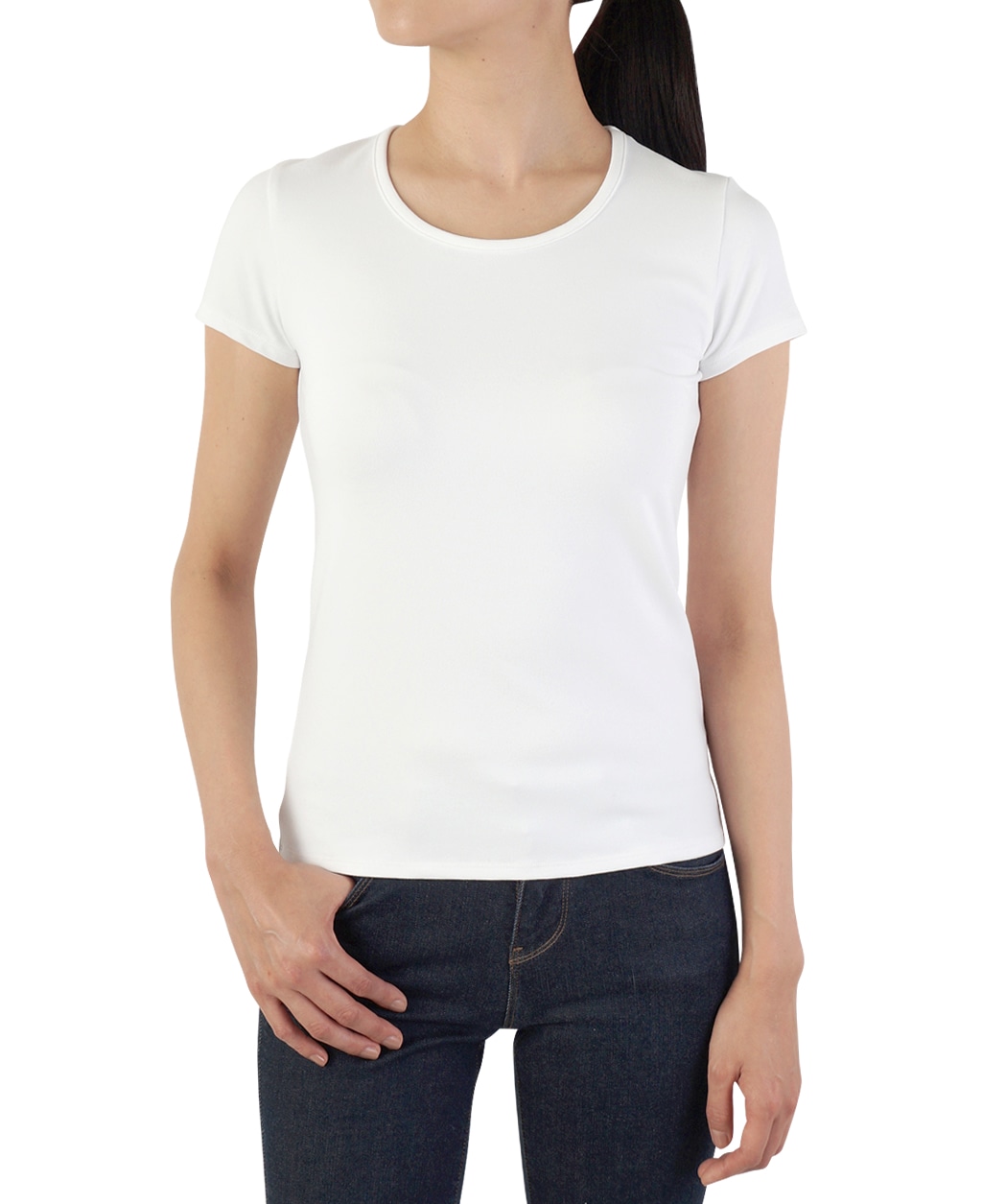 クルーネック半袖Tシャツ(36 白): レディース | メーカーズシャツ鎌倉 公式通販 | 日本製ワイシャツ ネクタイ ブラウス