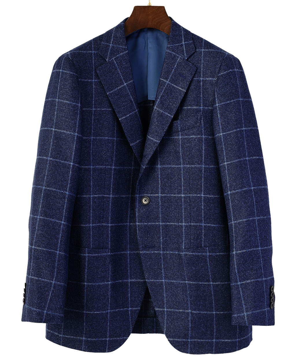 ウールリネンシルクジャケット(44D6 ブルー系): メンズ | メーカーズシャツ鎌倉 公式通販 | 日本製ワイシャツ ニットシャツ ネクタイ