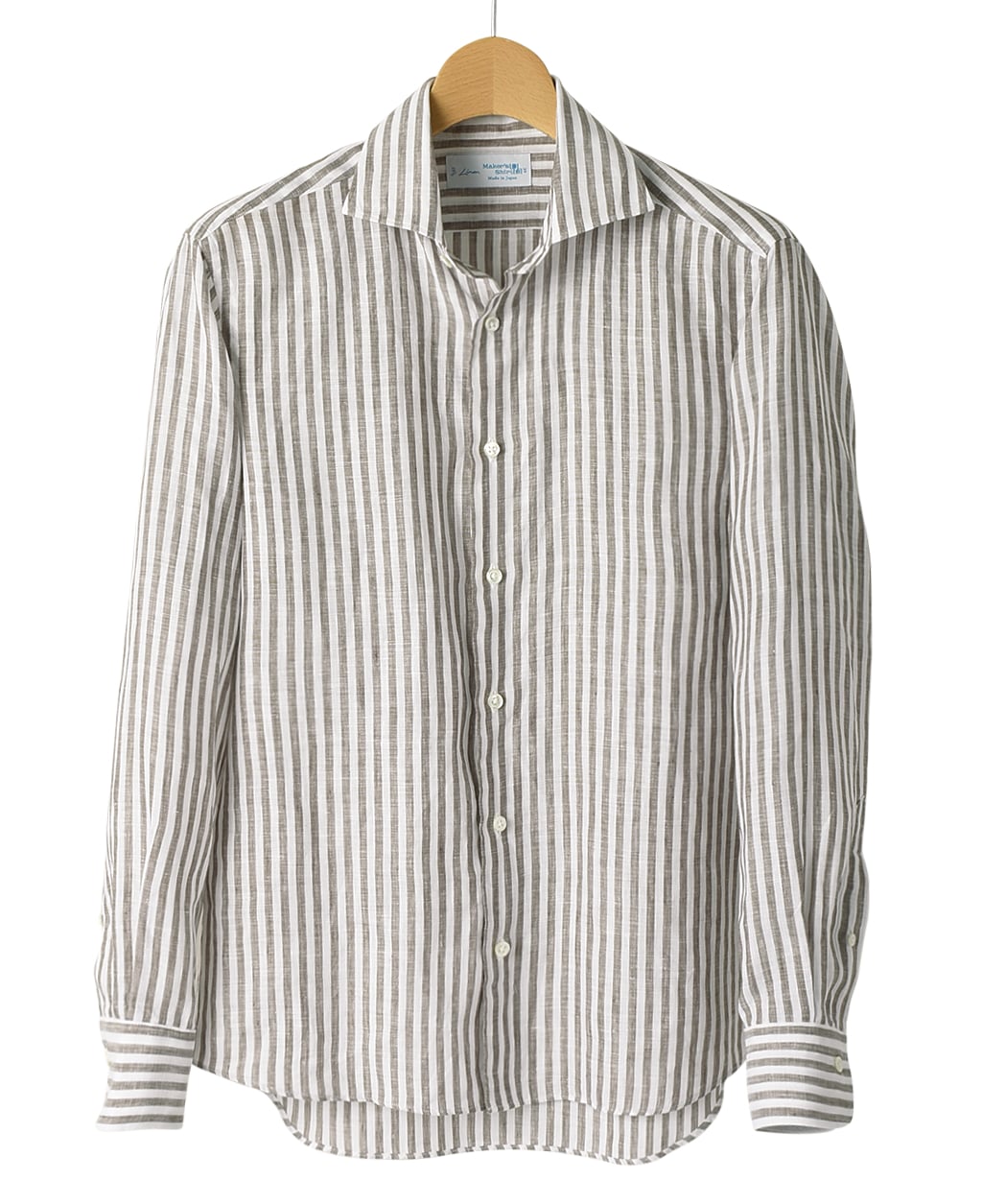 リネンシャツ(37 ブラウン系): メンズ | メーカーズシャツ鎌倉 公式通販 | 日本製ワイシャツ ネクタイ ブラウス