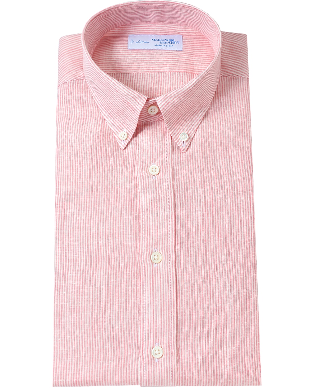 リネンシャツ 37 ピンク系 メンズ メーカーズシャツ鎌倉 公式通販 日本製ワイシャツ ネクタイ ブラウス