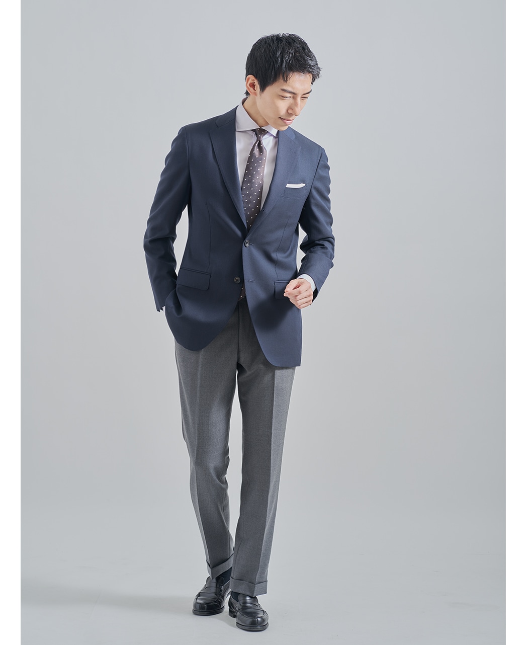 ビジネスシャツ/ピンポイントオックスフォード/イージーケア