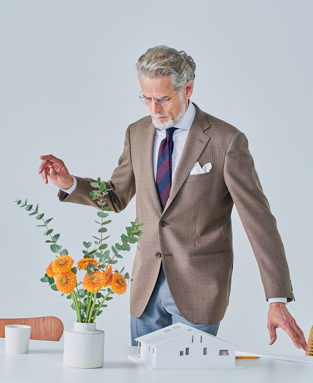 ビジネスシャツ/パナマメッシュ/イージーケア