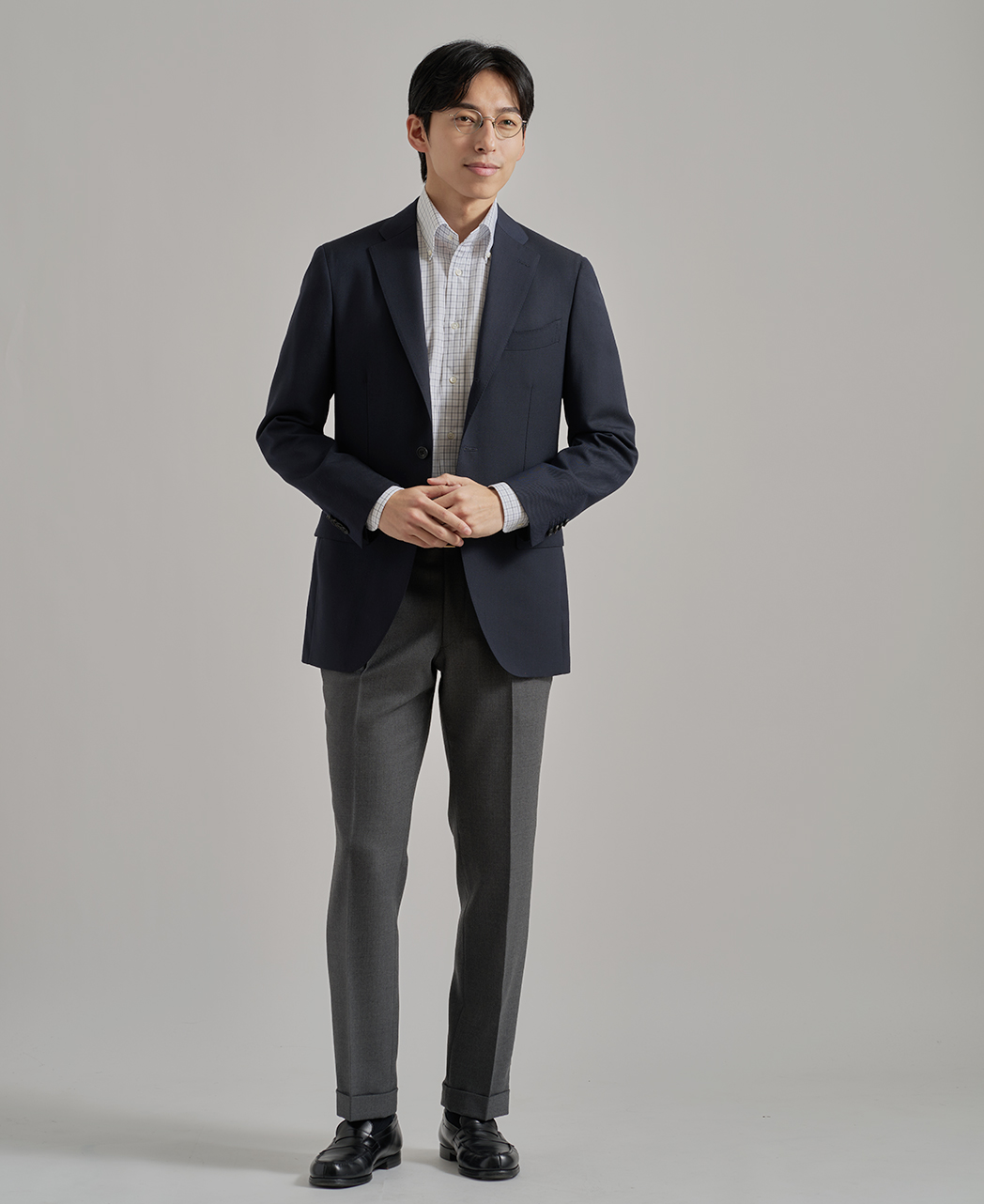 ビジネスシャツ/ピンポイントオックスフォード/イージーケア