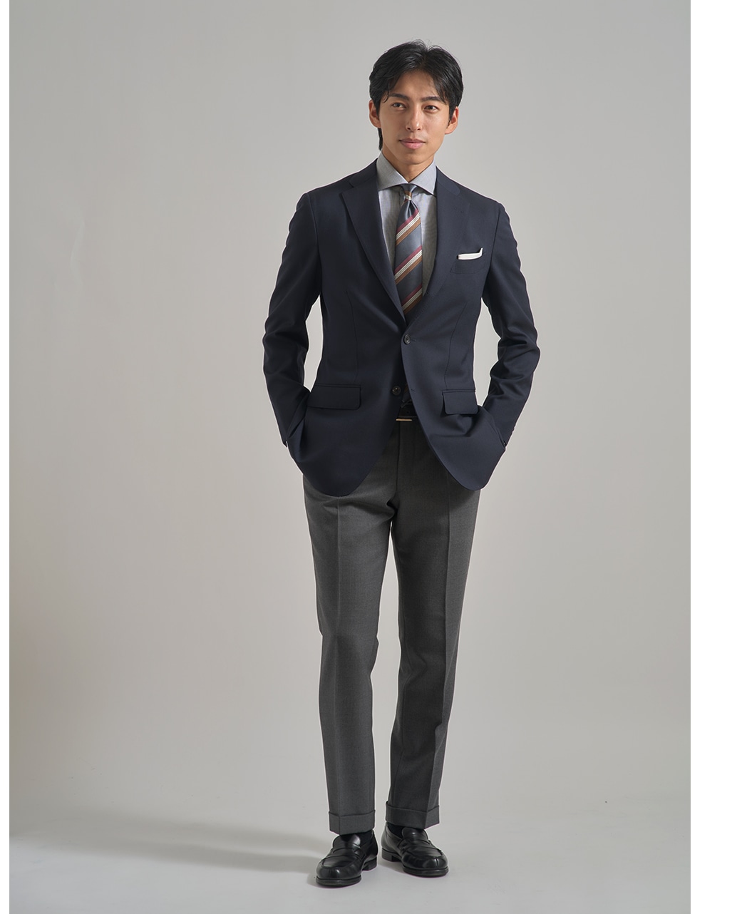 ビジネスシャツ/ピンポイントオックスフォード/イージーケア