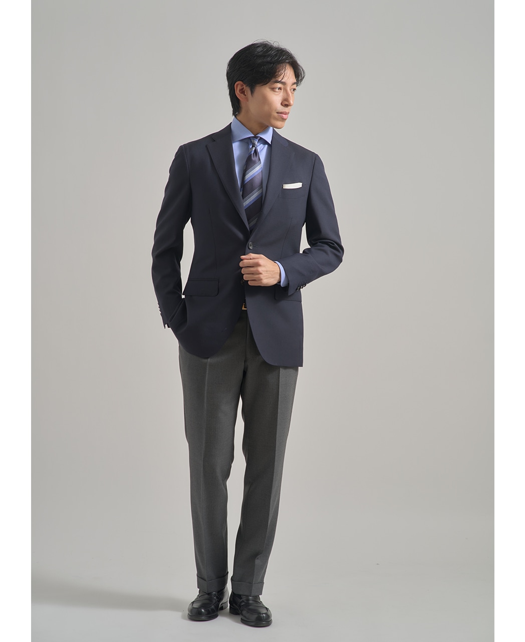 ビジネスシャツ/ピンポイントオックスフォード/イージーケア