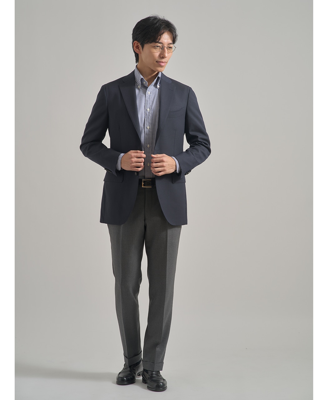 ビジネスシャツ/フランネルツイル