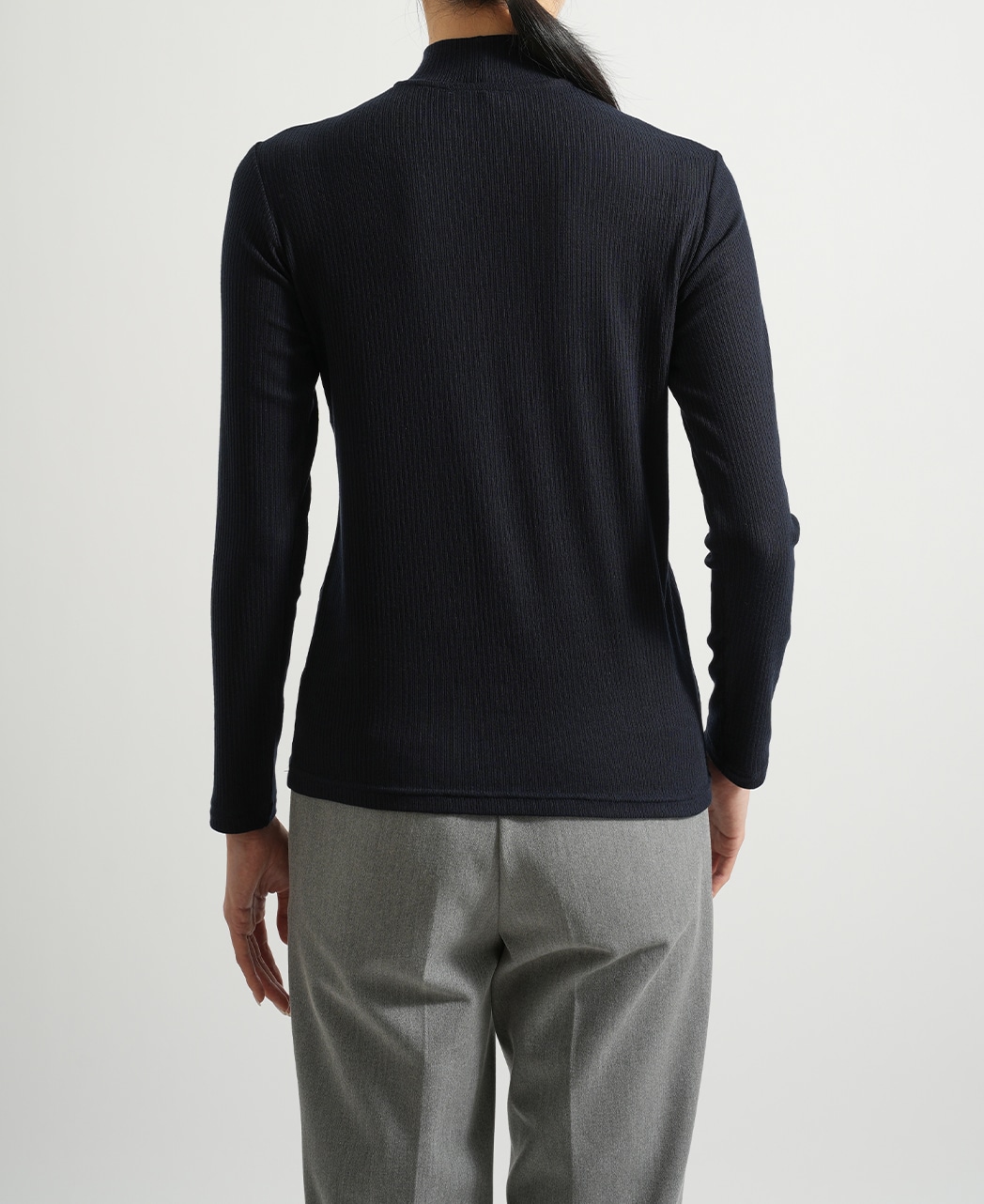 ハイネックプルオーバー / 1月中旬発送予定/カシミヤ・シルク混生地