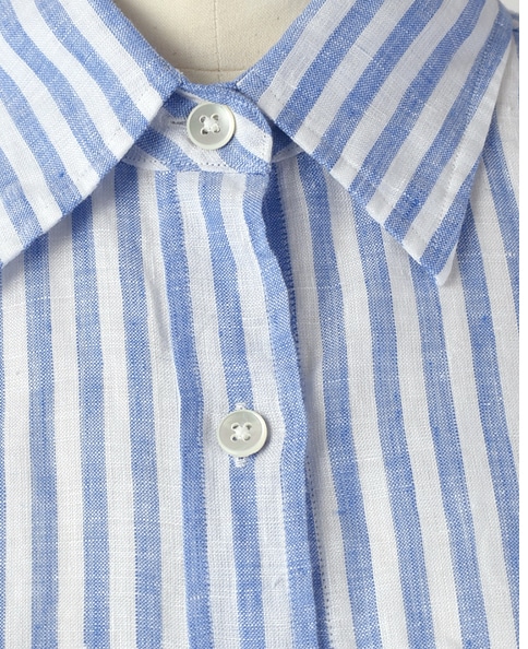 フリーサイズシャツ Freeサイズ ブルー系 レディース メーカーズシャツ鎌倉 公式通販 日本製ワイシャツ ニットシャツ ネクタイ ブラウス