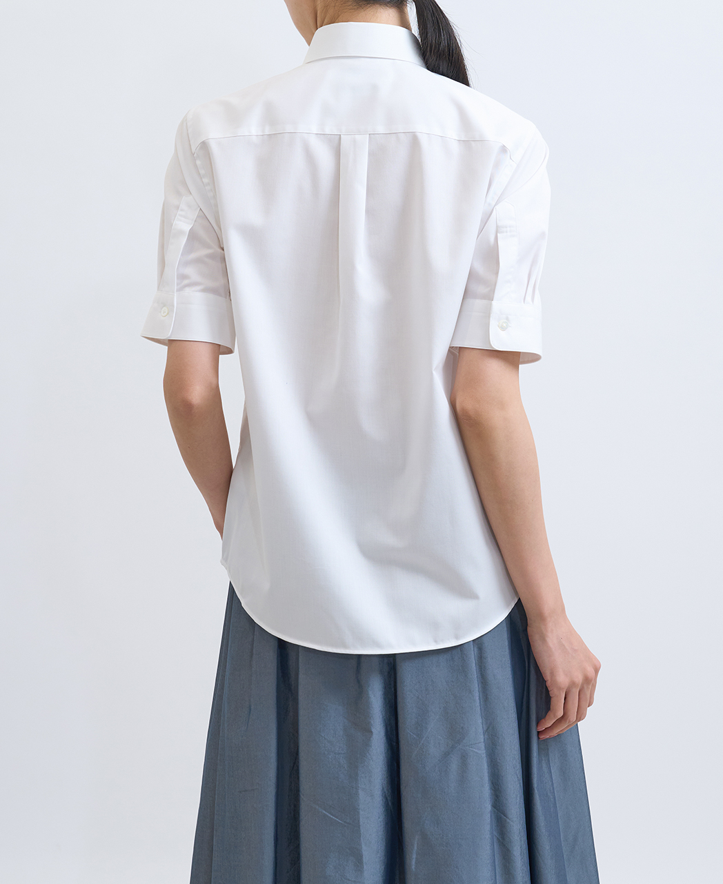 半袖シャツ / 3月下旬発送予定/ボックスプリーツ