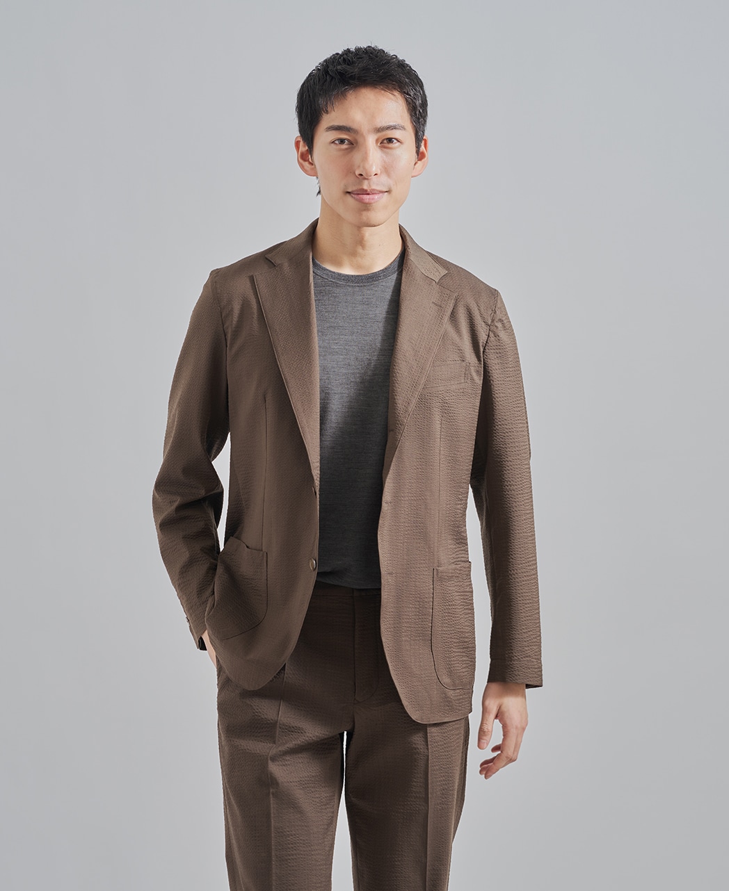 メリノウールTシャツ/カットソー / グレー系