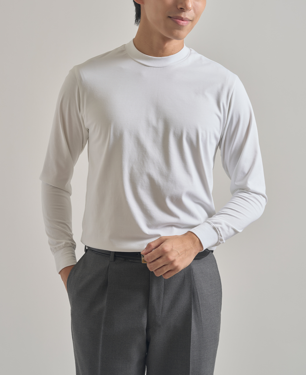 THE BUSINESS-T/ロングスリーブ / 白