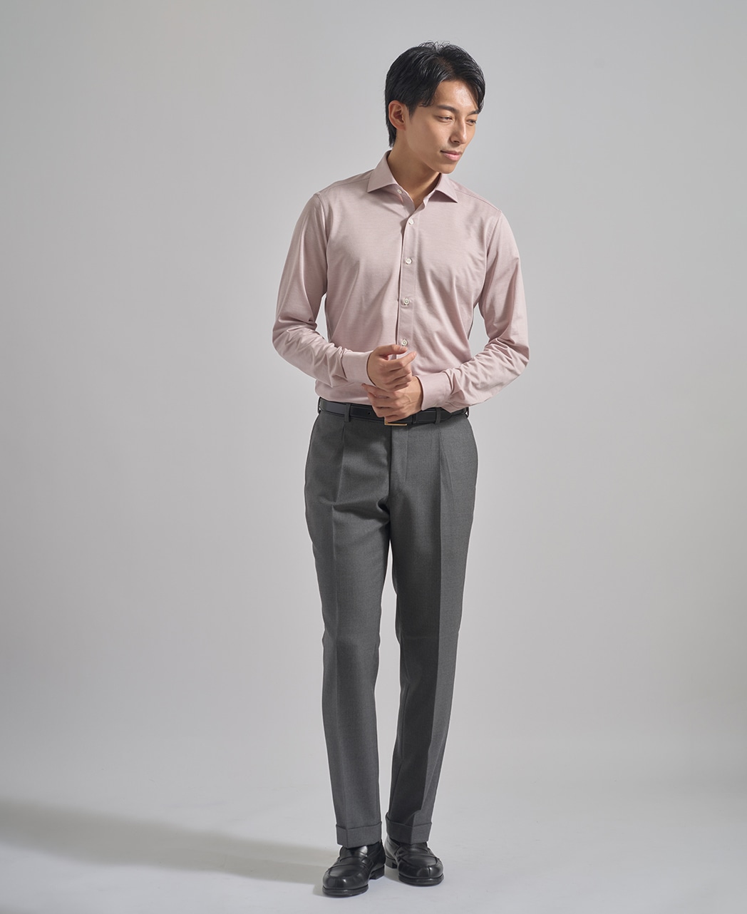 ストレッチシャツ/ハイゲージピケ