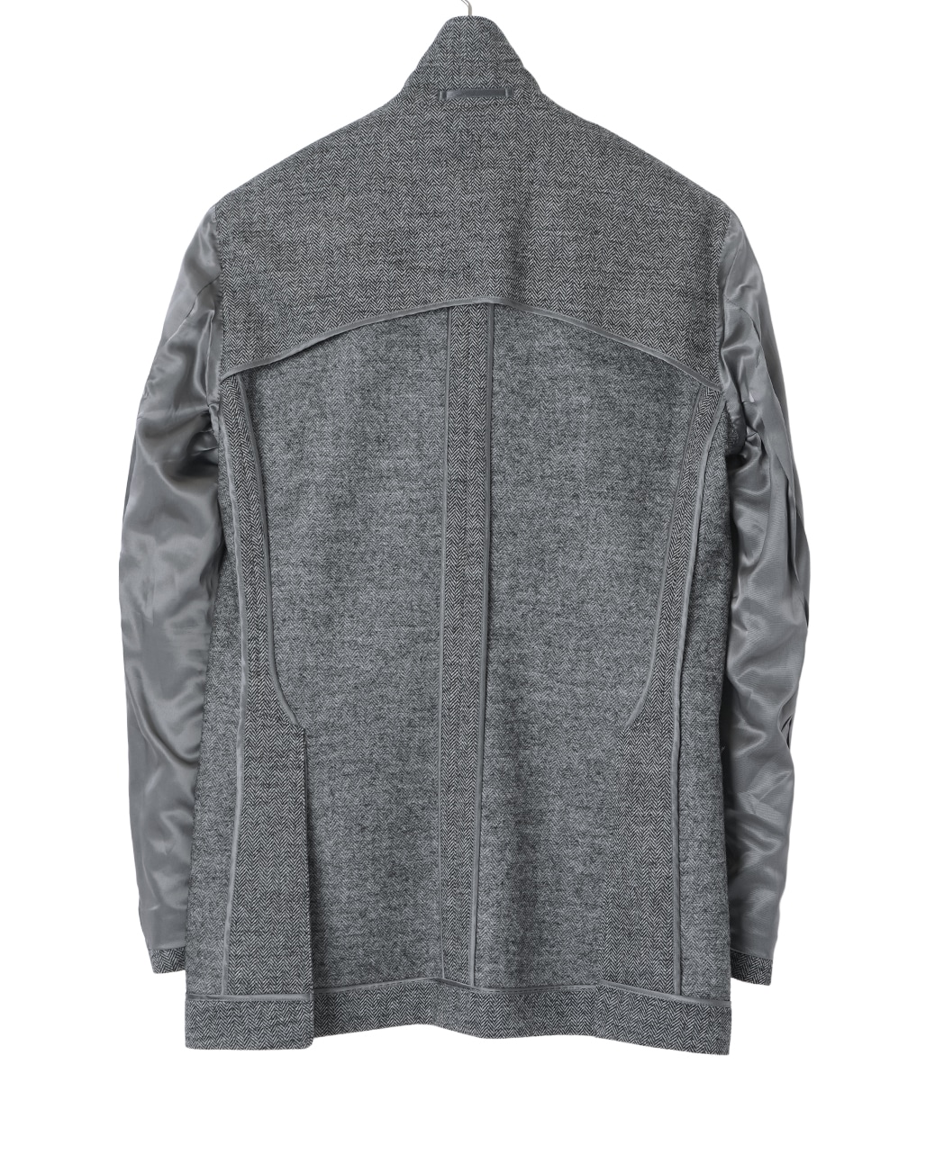 ウールストレッチジャケット/ヘリンボーン
