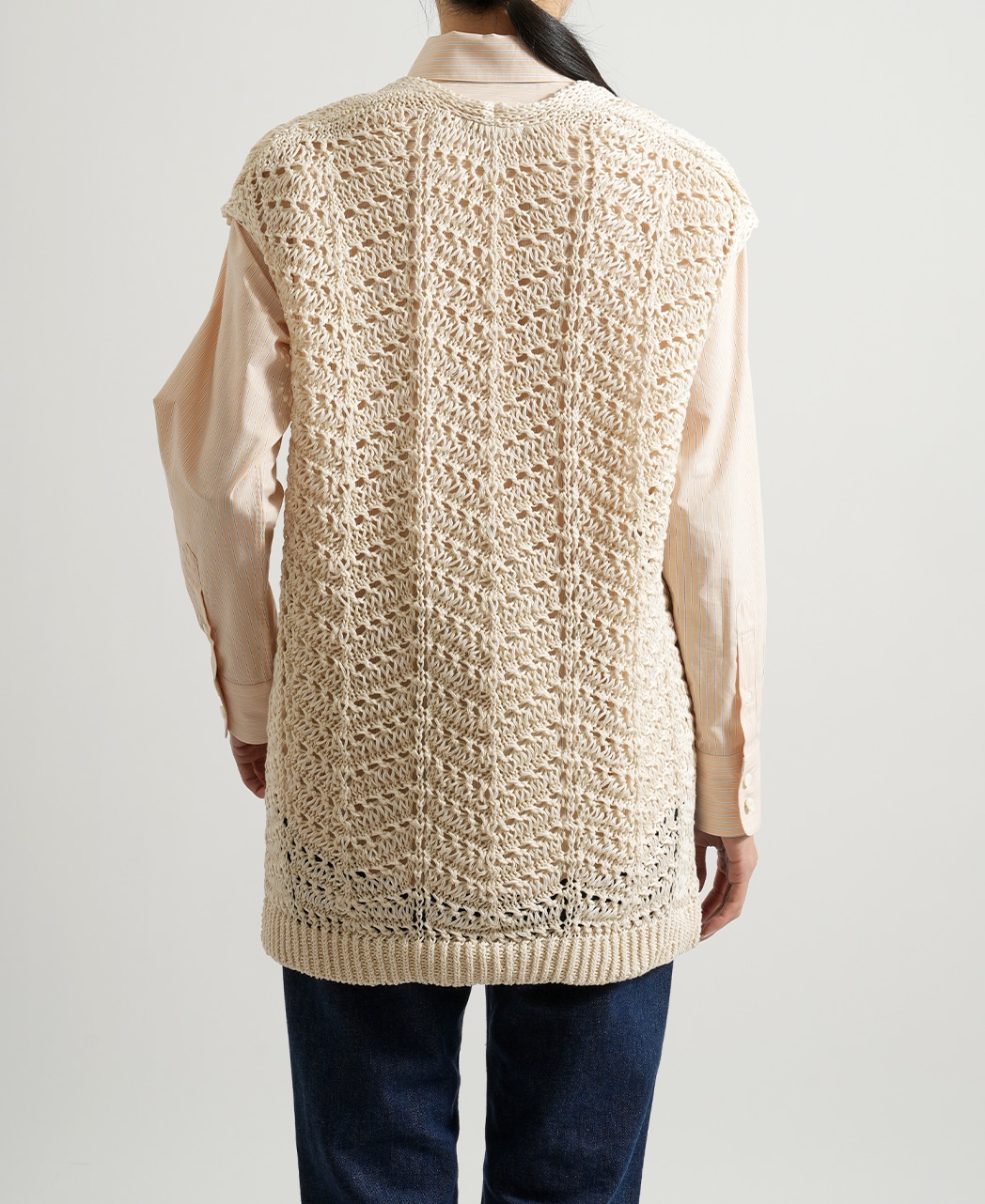 ニットベスト / 2月初旬発送予定/コットンニット