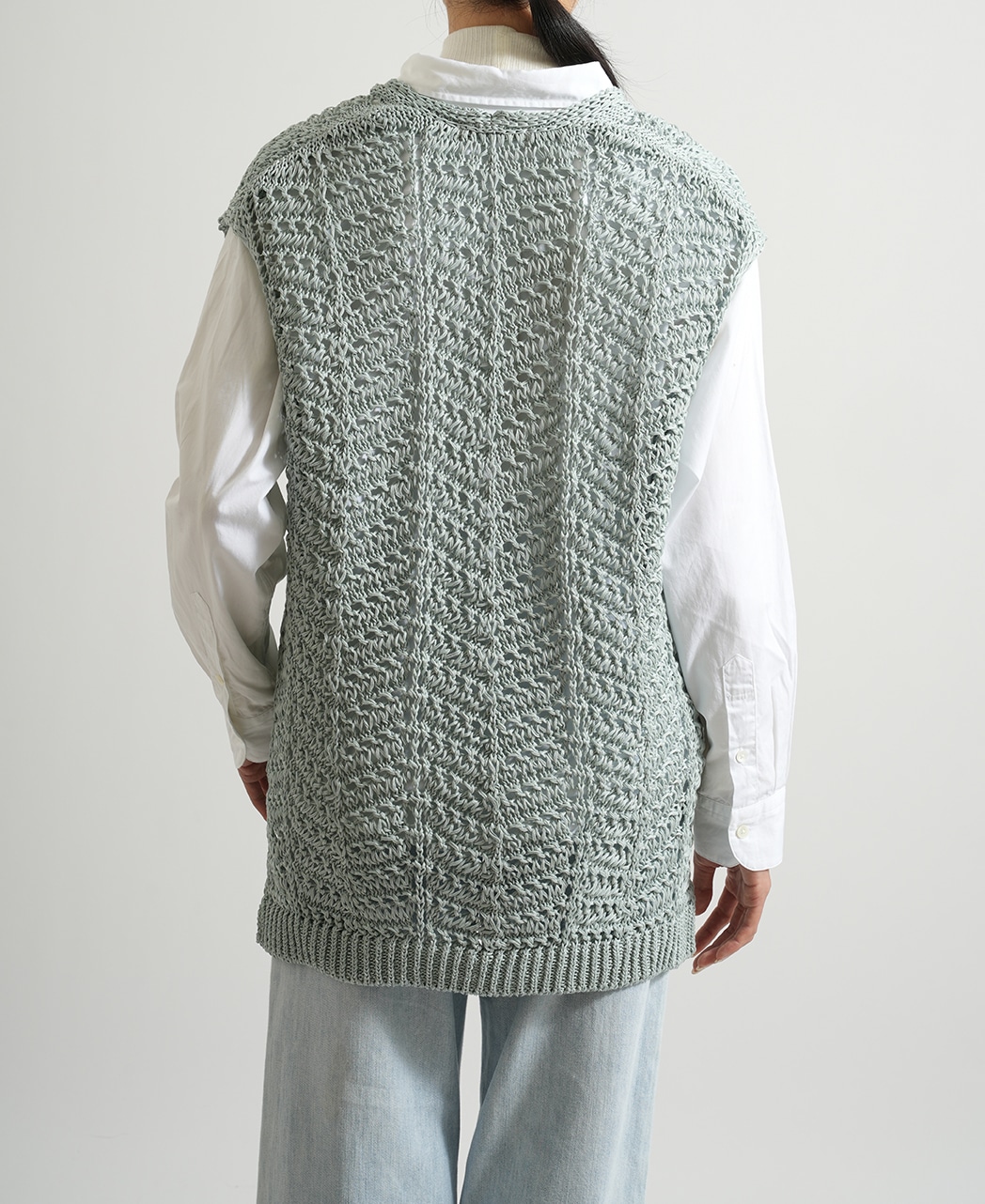 ニットベスト / 2月初旬発送予定/コットンニット