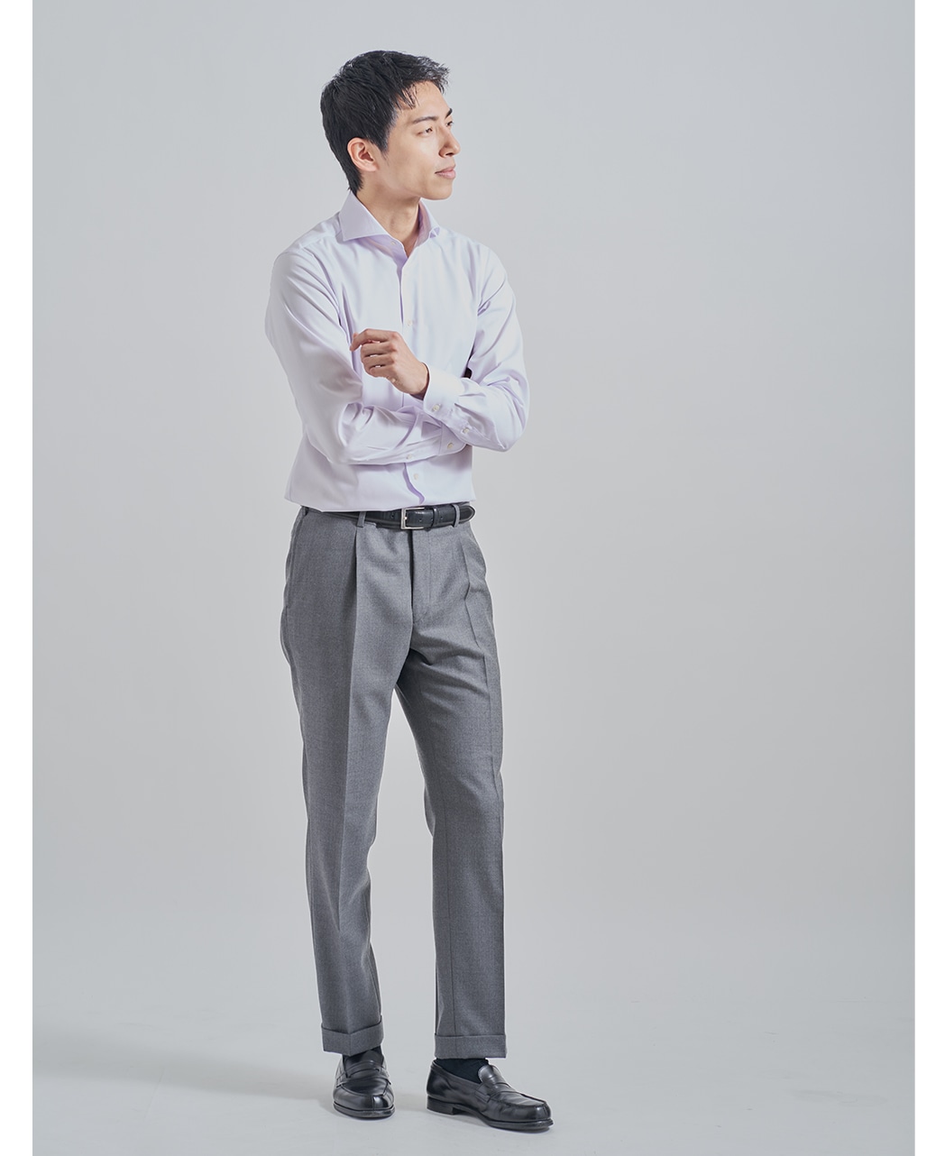 ビジネスシャツ/ピンポイントオックスフォード/イージーケア