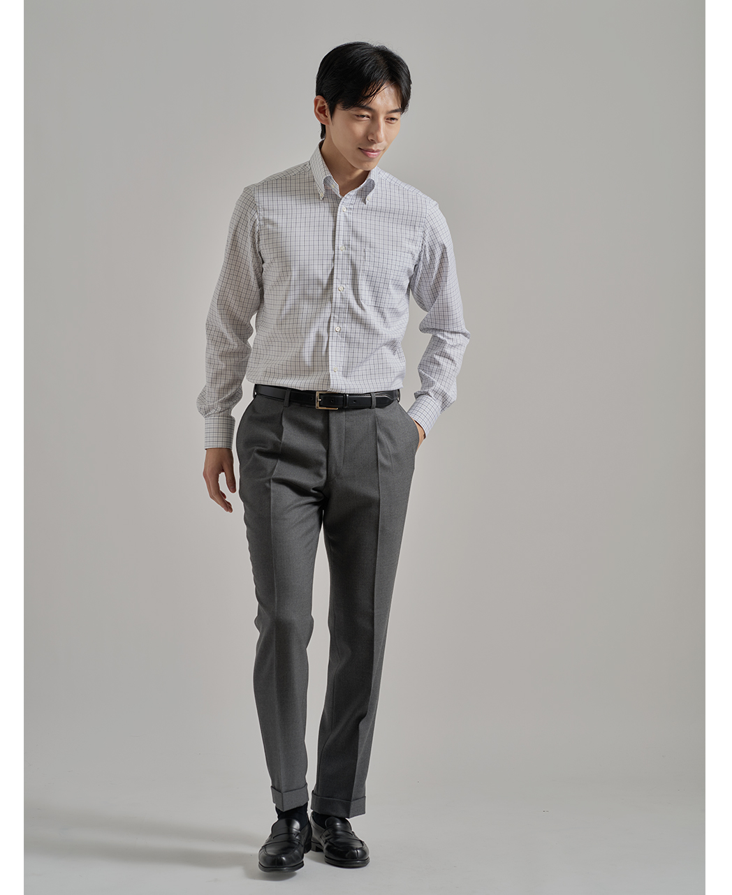 ビジネスシャツ/ピンポイントオックスフォード/イージーケア