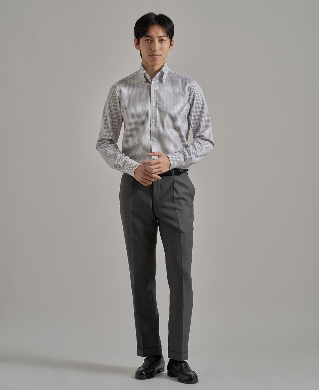 ビジネスシャツ/ピンポイントオックスフォード/イージーケア