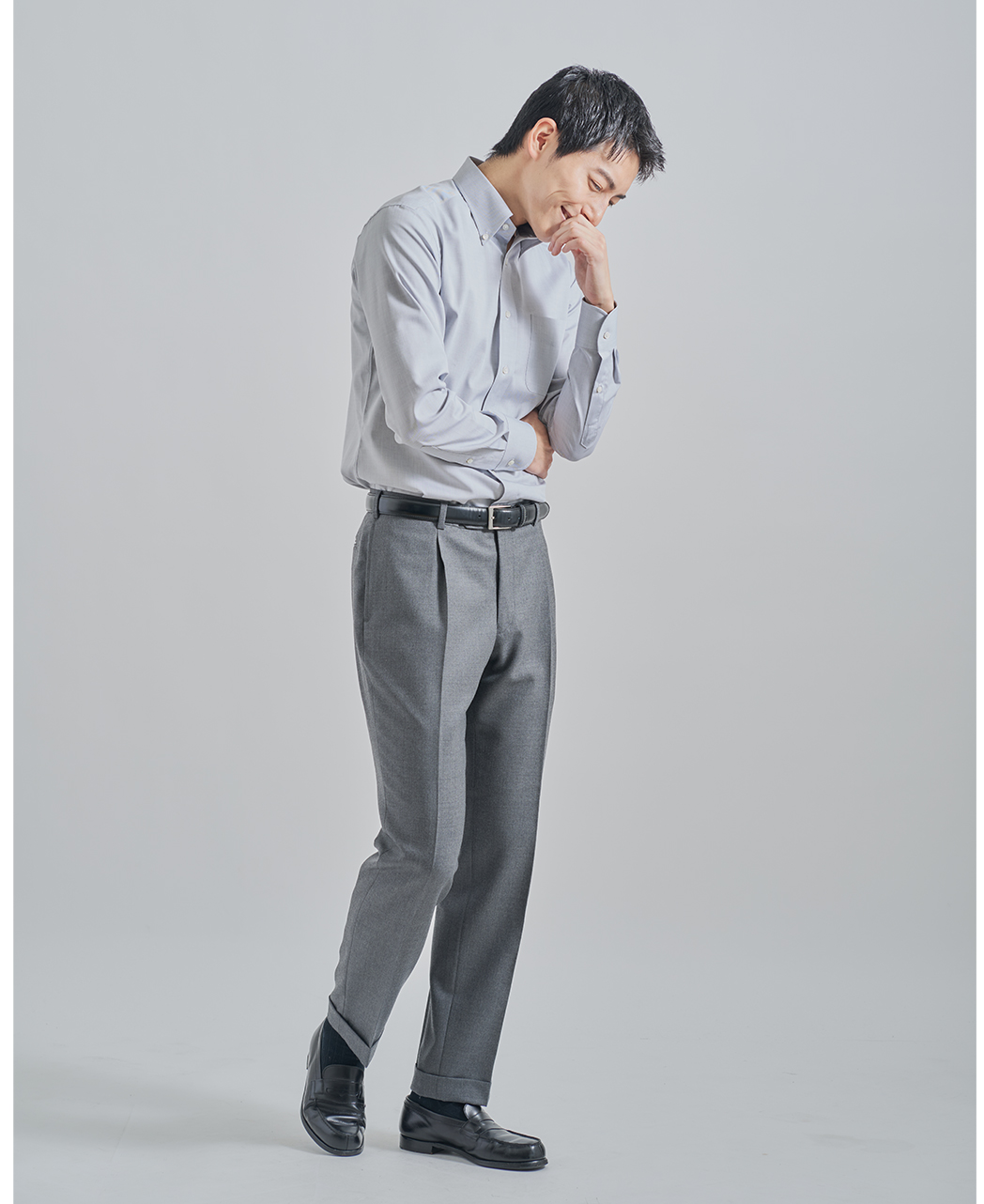 ビジネスシャツ/ピンポイントオックスフォード/イージーケア