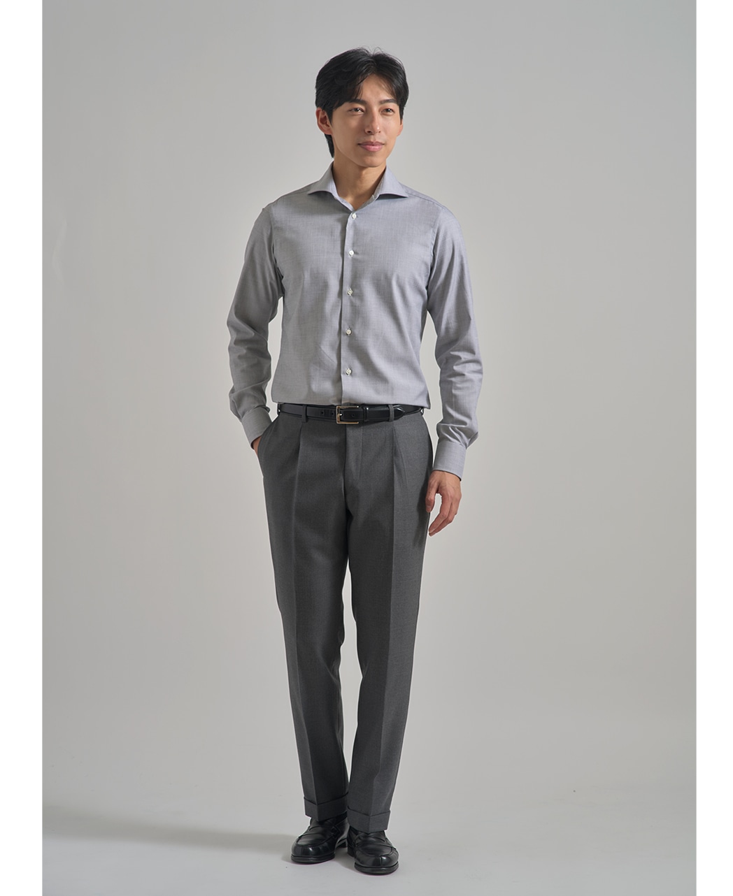 ビジネスシャツ/ピンポイントオックスフォード/イージーケア