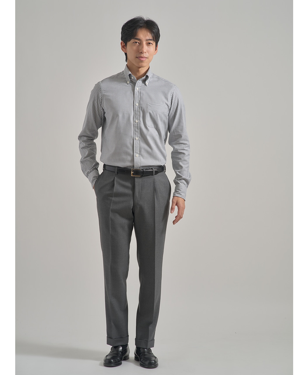 ビジネスシャツ/フランネルツイル