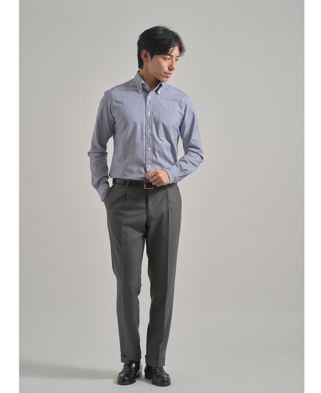 ビジネスシャツ/フランネルツイル
