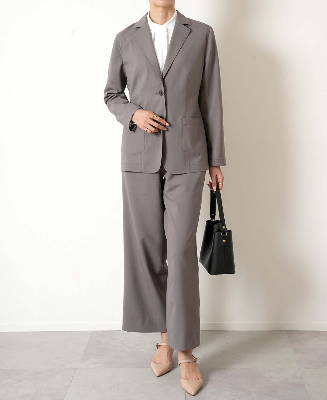 タックタイブラウス/J-TECH STRETCH