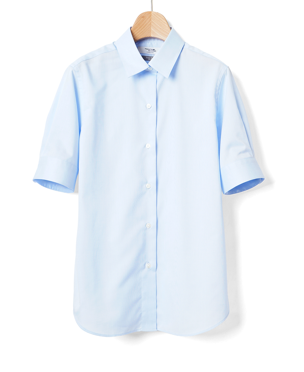 半袖シャツ/ボックスプリーツ / パナマ織り