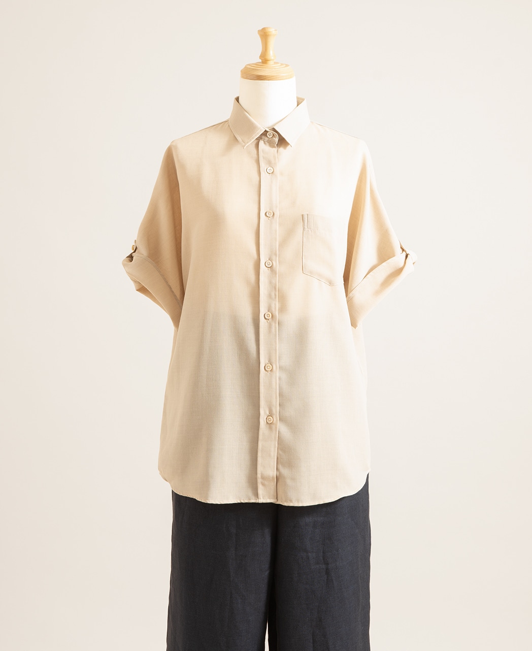 半袖シャツ / 4月下旬発送予定/ドルマンスリーブ / ロールアップ袖