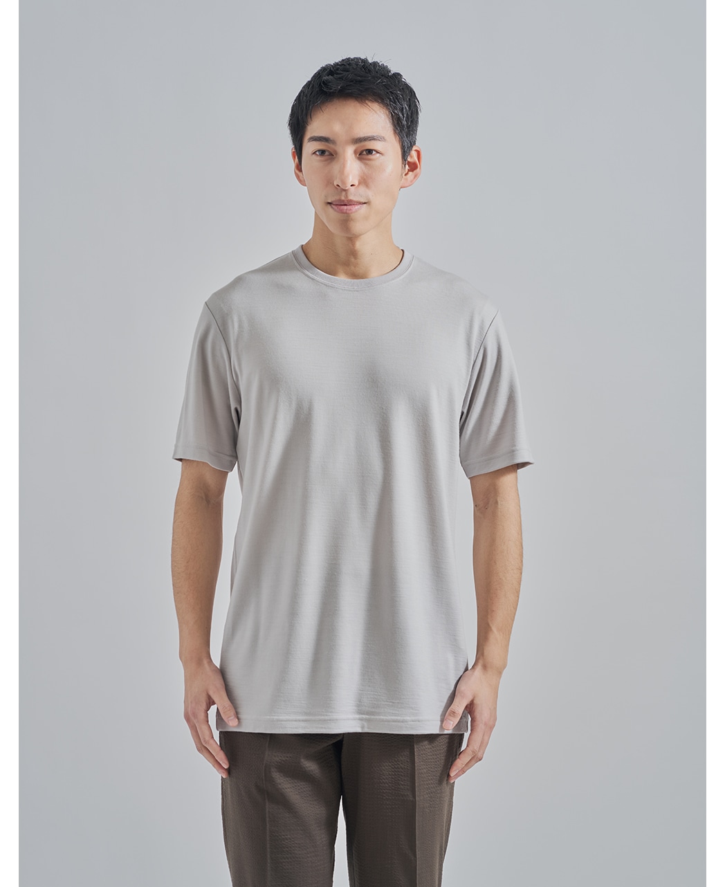 メリノウールTシャツ/カットソー / グレー系