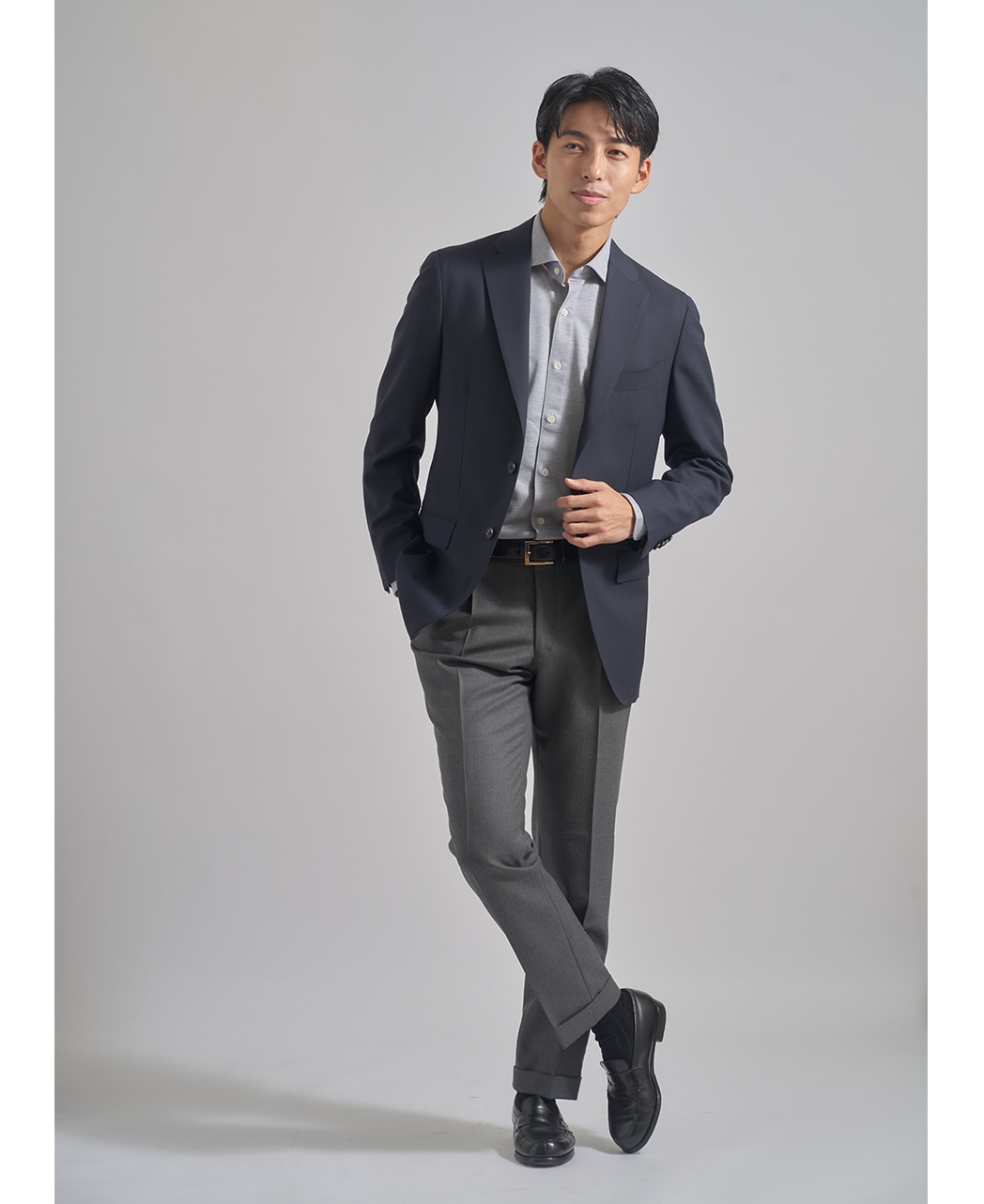 ストレッチシャツ/ハイゲージピケ