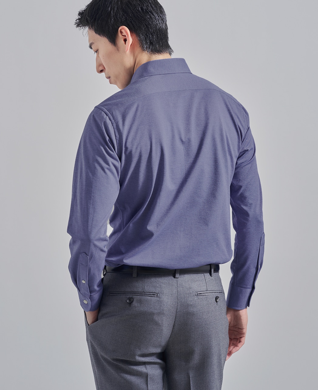 ストレッチシャツ/ハイゲージジャガード