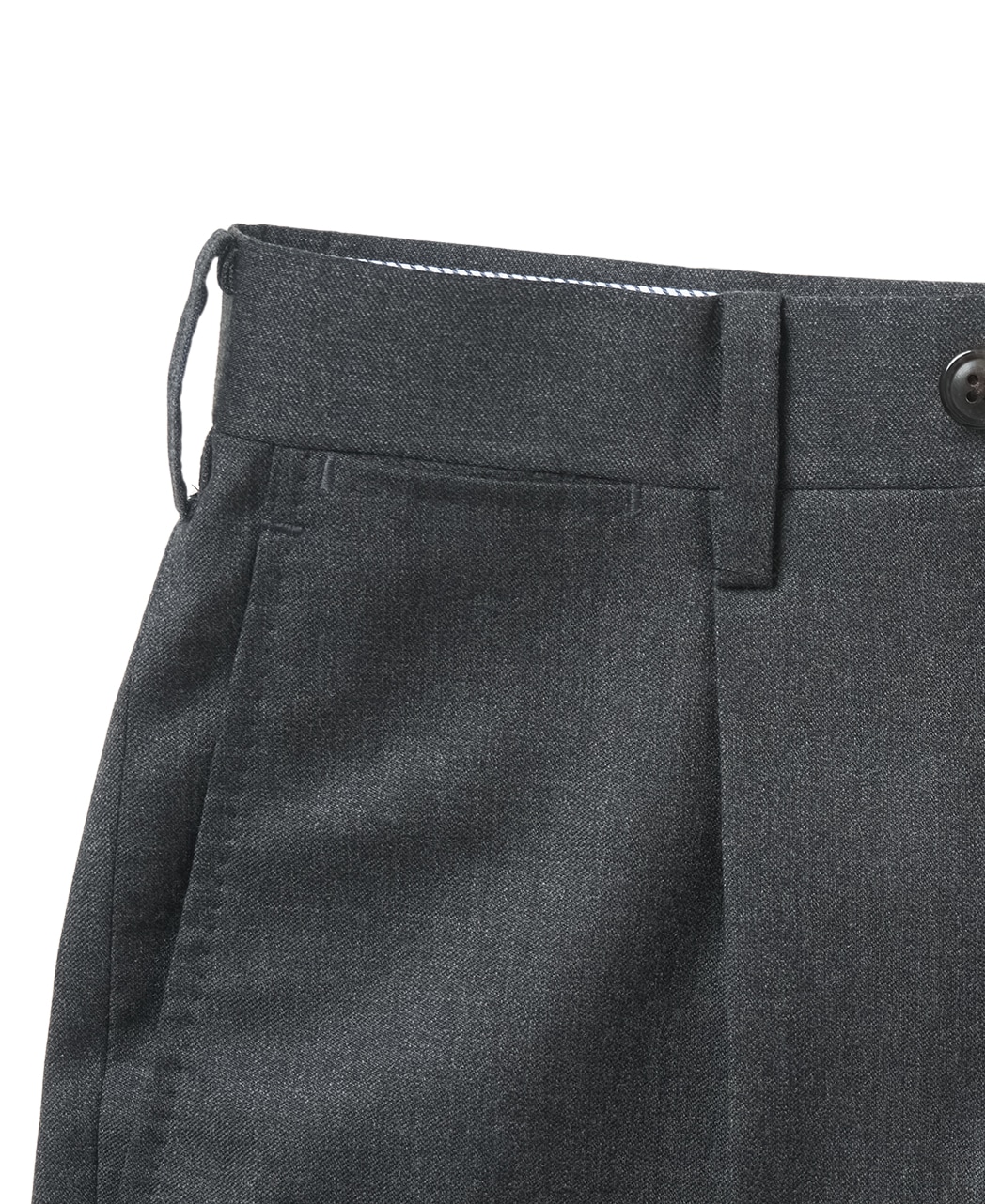 ウールスラックス(1タック)/CANONICO/ラスティックツイル