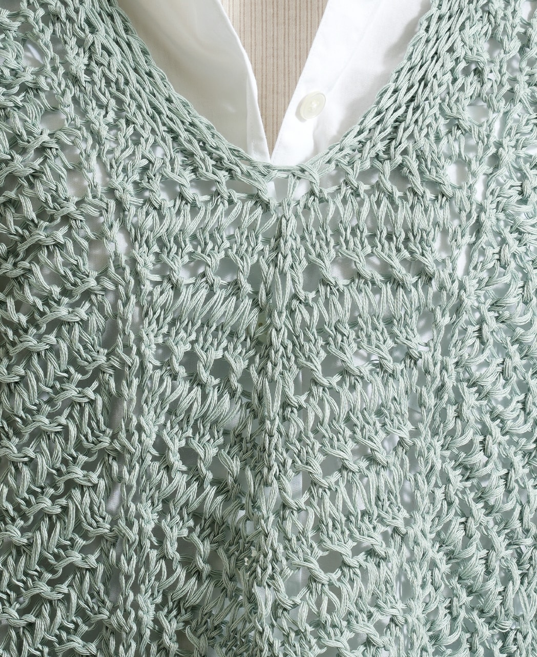 ニットベスト / 2月初旬発送予定/コットンニット