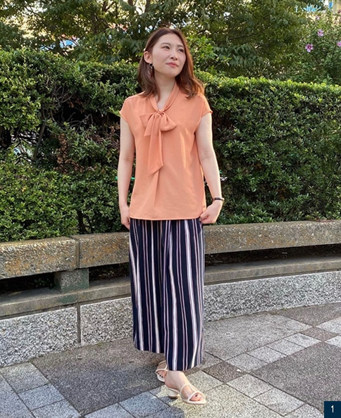 デタッチャブルボウタイブラウス