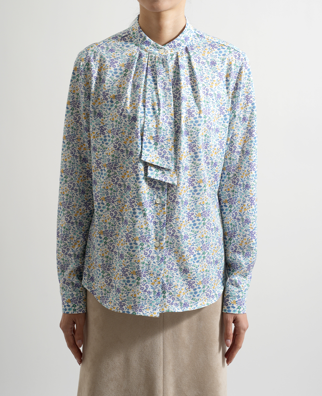 タックタイブラウス / 12月下旬発送予定/リバティ・ファブリックス