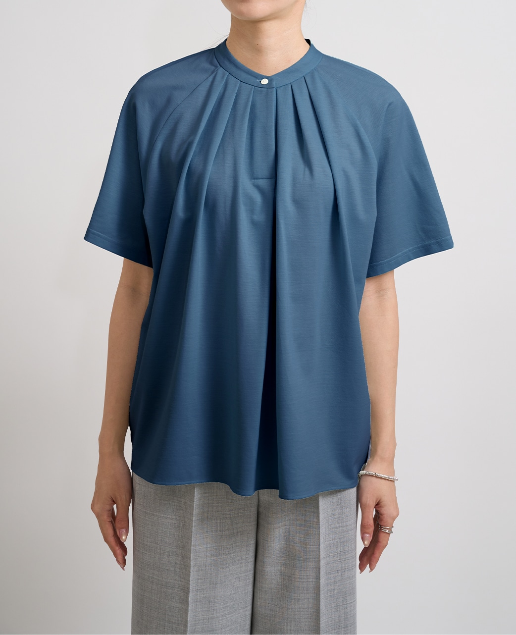 半袖シャツ / 4月下旬発送予定/スタンドタック / プルオーバー