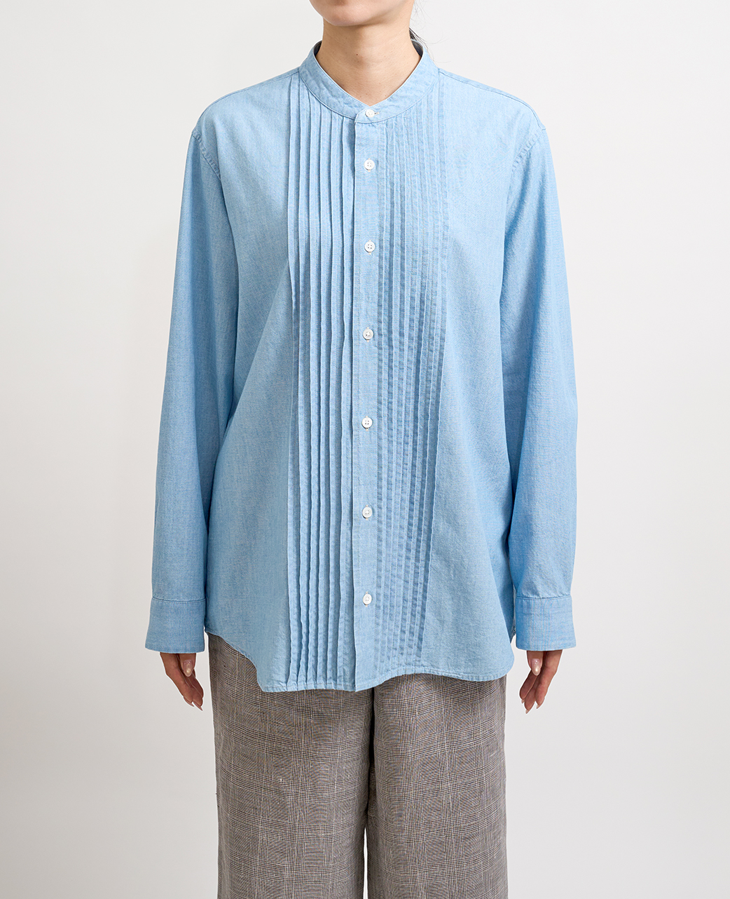 長袖シャツ / 4月中旬発送予定/ピンタック