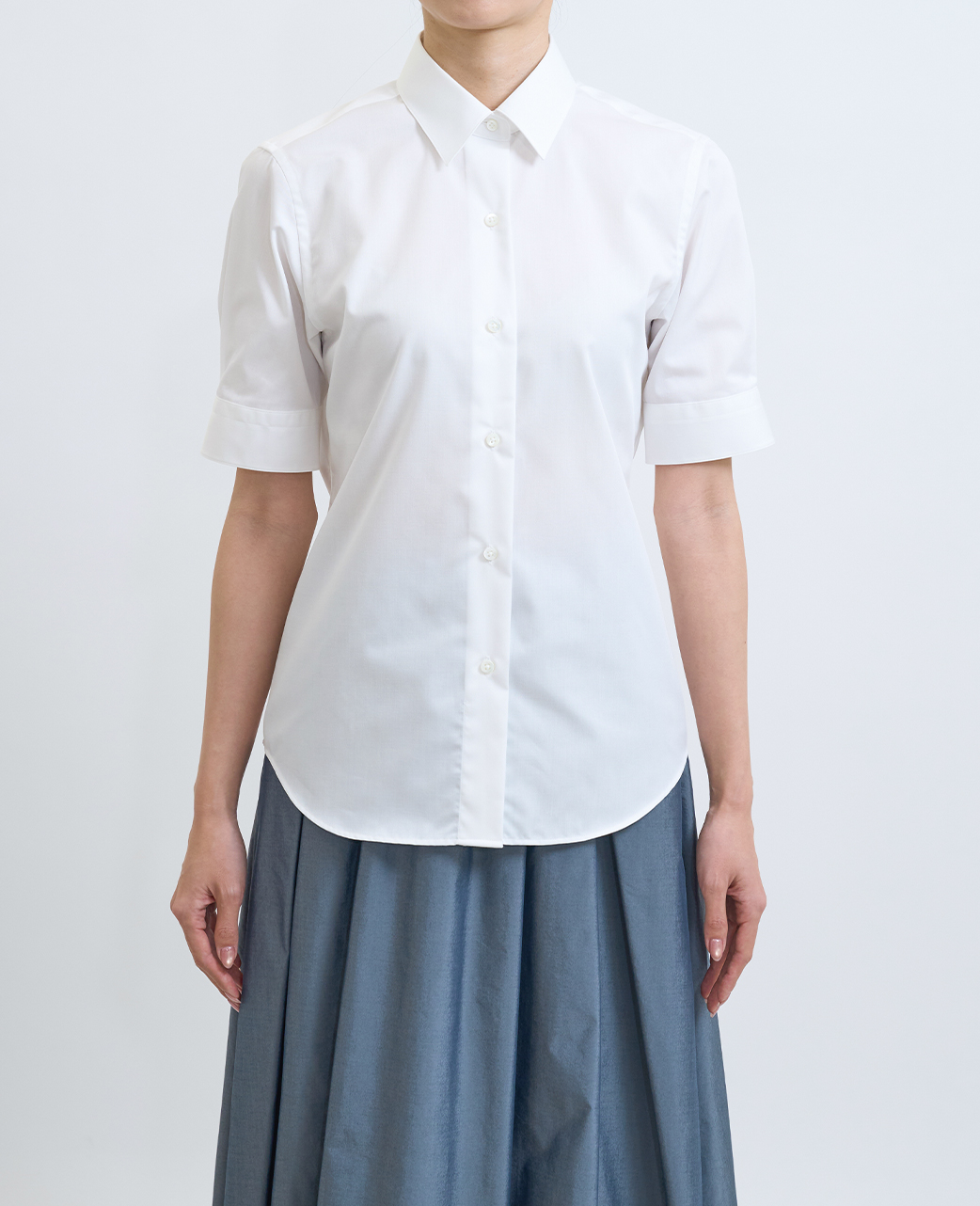 半袖シャツ / 3月下旬発送予定/ボックスプリーツ