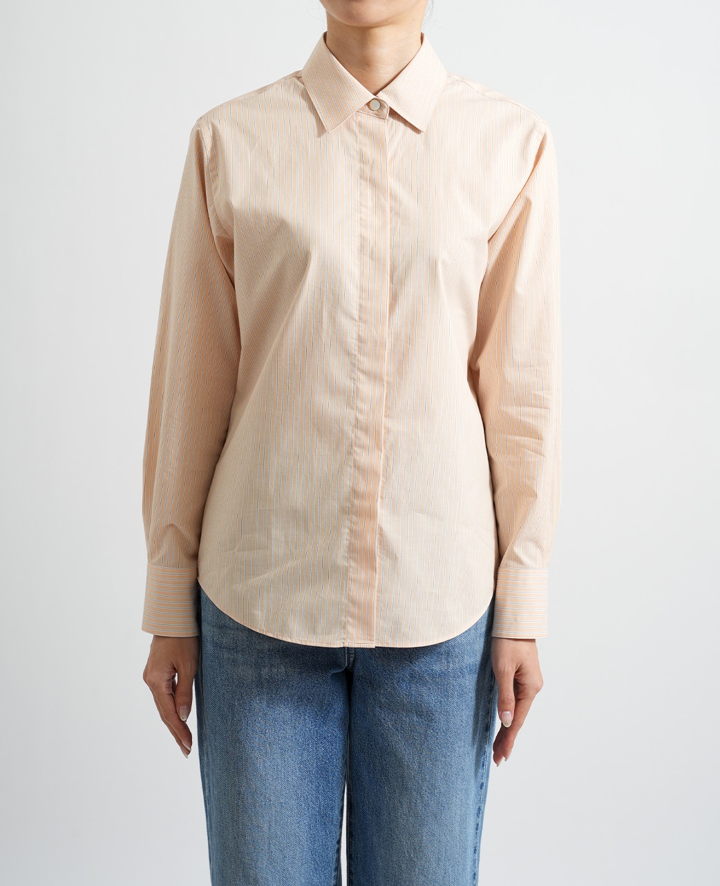 長袖ｼｬﾂ / 1月中旬発送予定/ｵｰｶﾞﾆｯｸｺｯﾄﾝ / 比翼