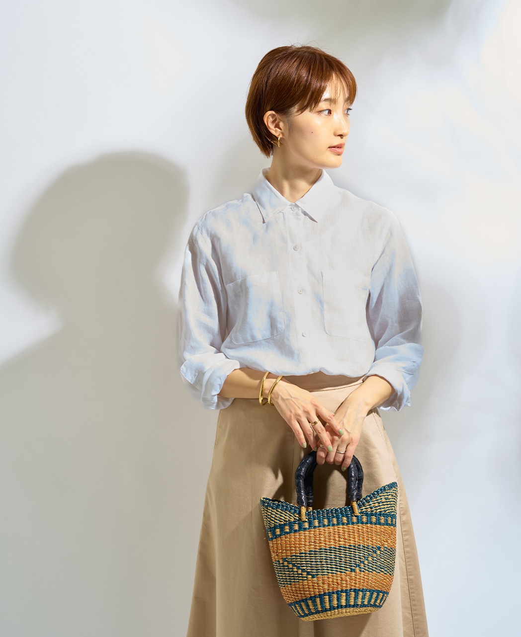 長袖シャツ/リネン