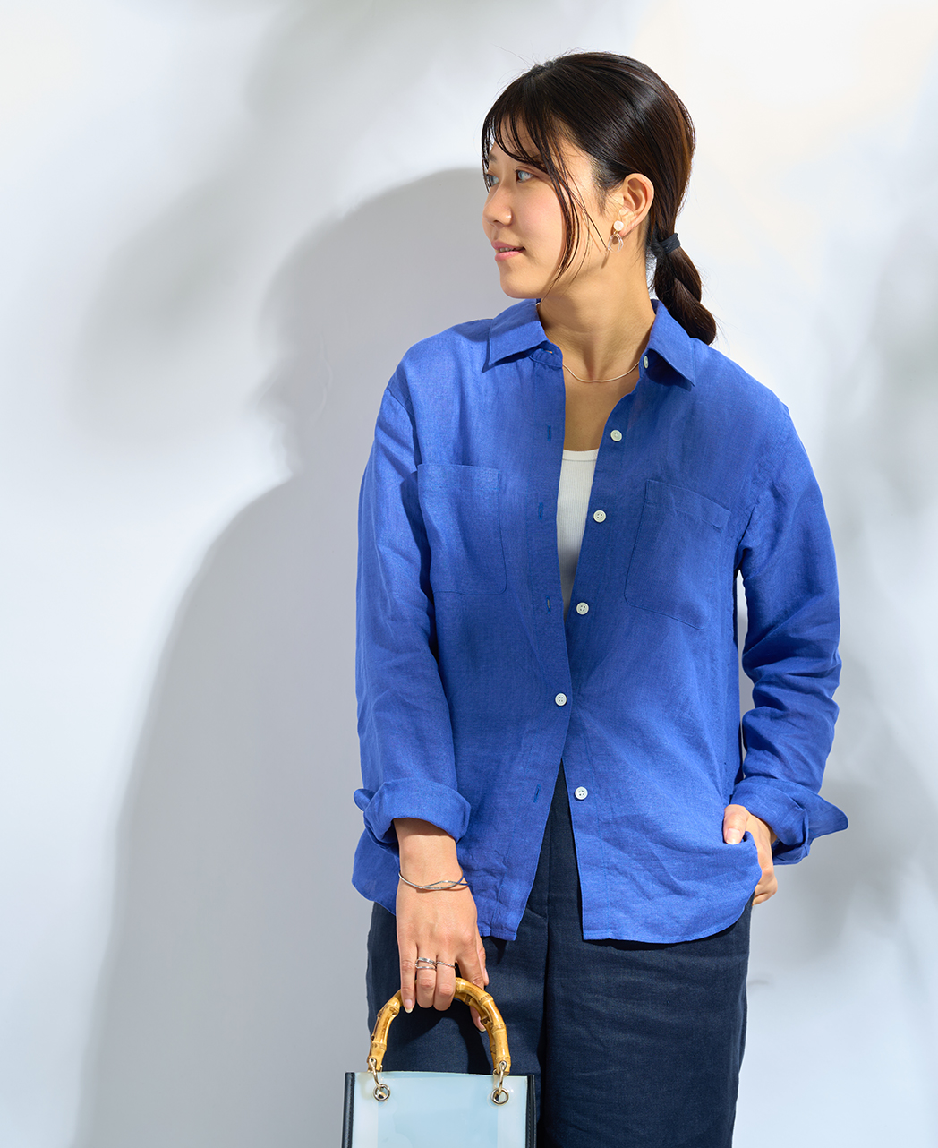 長袖シャツ/リネン