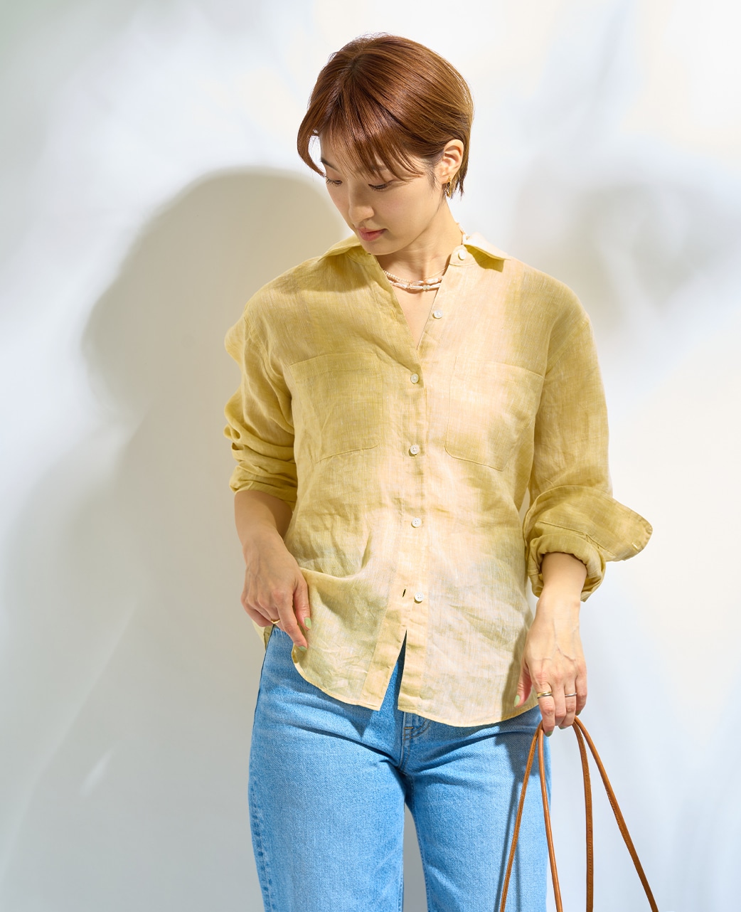 長袖シャツ/リネン