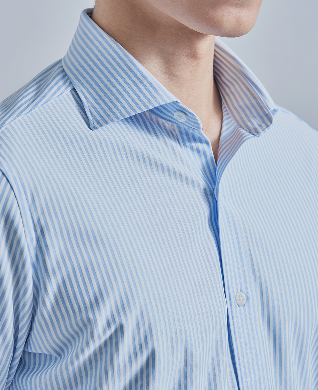 ストレッチシャツ/ハイゲージジャガード