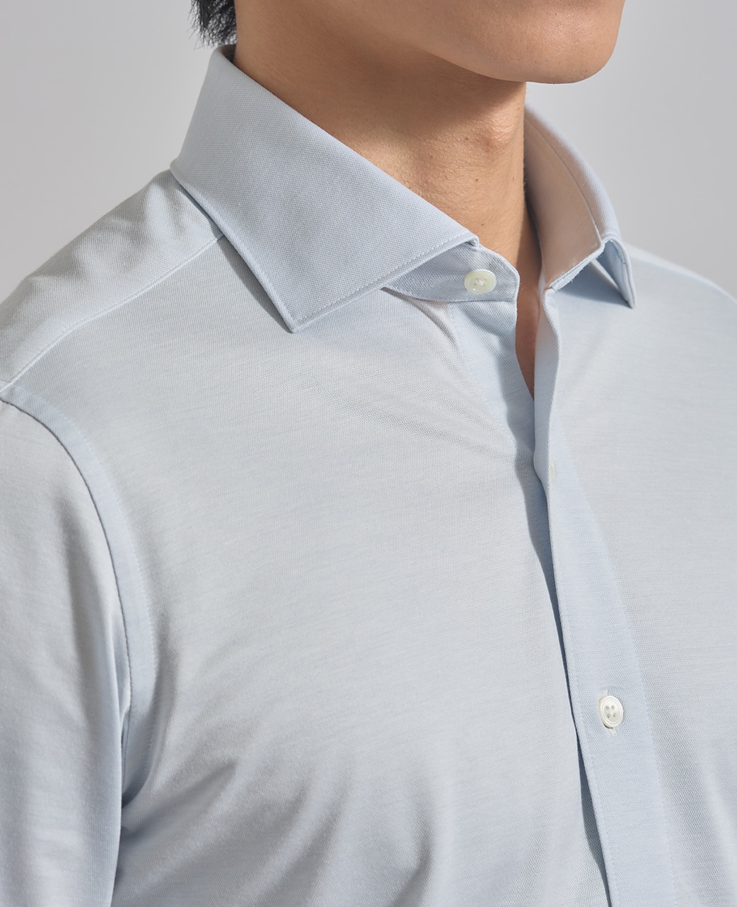 ストレッチシャツ/ハイゲージピケ