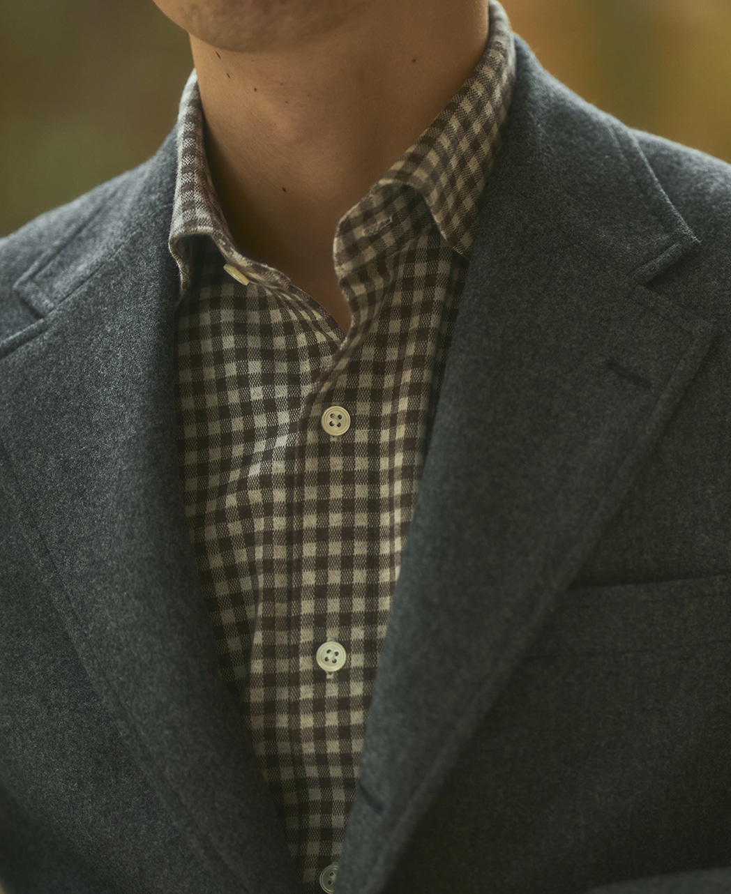 ストレッチシャツ/ニットフランネル