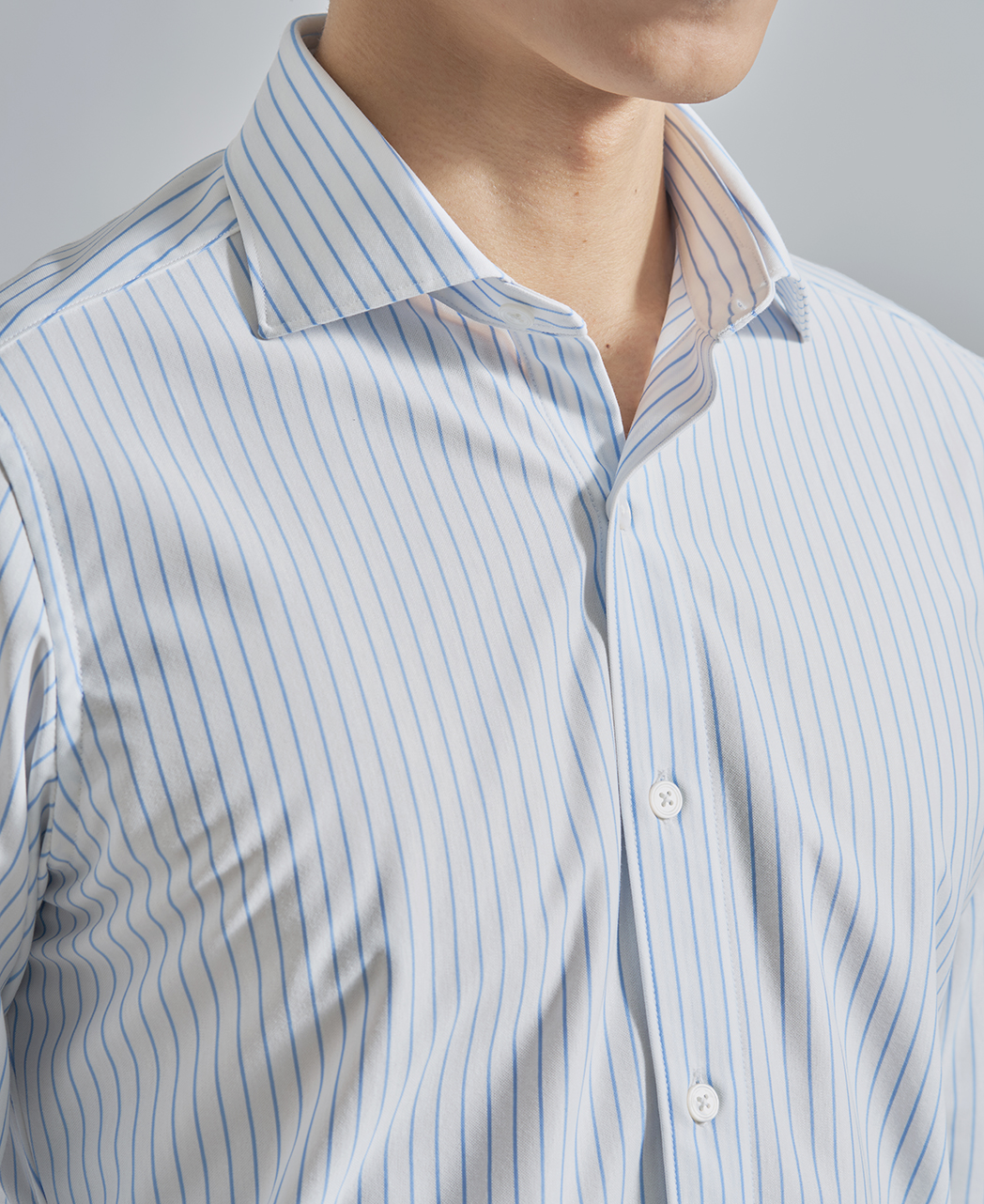 ストレッチシャツ/ハイゲージジャガード