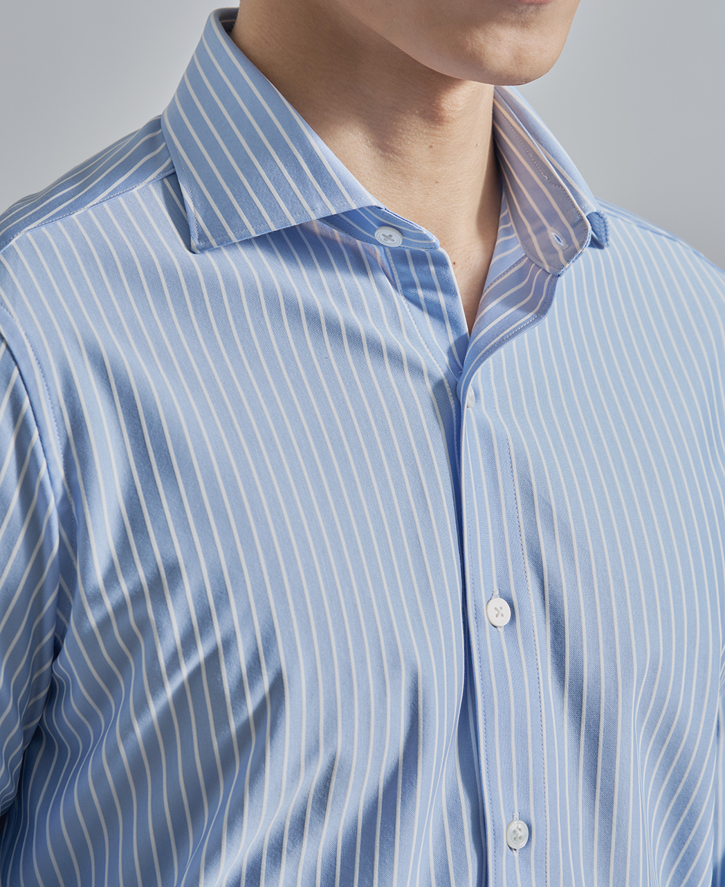 ストレッチシャツ/ハイゲージジャガード